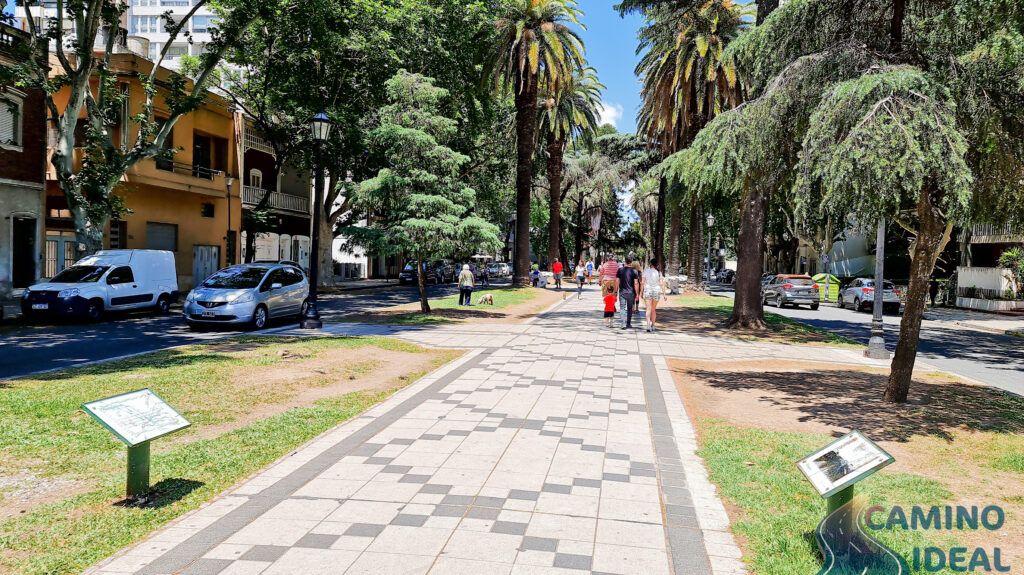 Boulevard Oroño de Rosario en un dia de sol