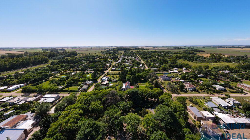 Villa Lía desde el cielo, foto tomada con drone