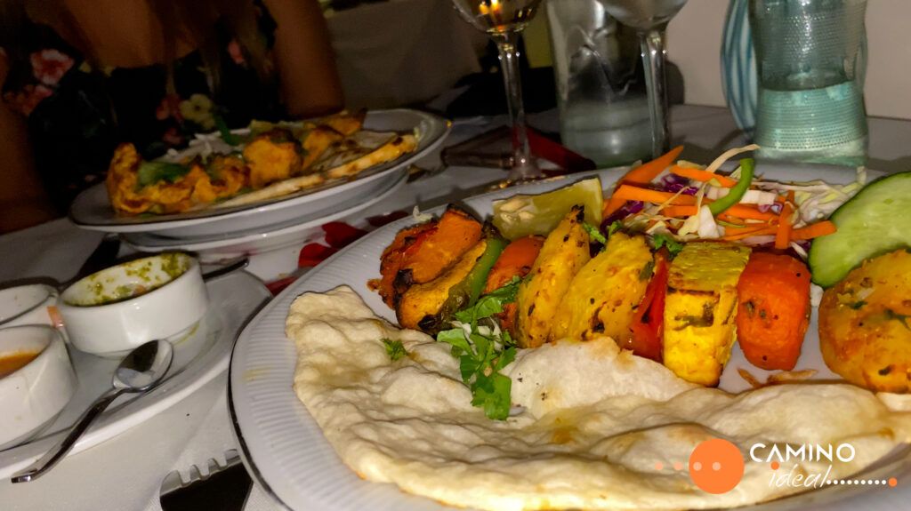 Comida india en el restaurant Taj Mahal en Buenos Aires